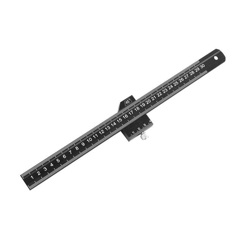 Professional Aluminum Alloy Right Angled Ruler for Accurate 90 and 45 Degree Measurements in Woodworking Metalworking Woodworker ' s Accuracy Corner Ruler - Image 3