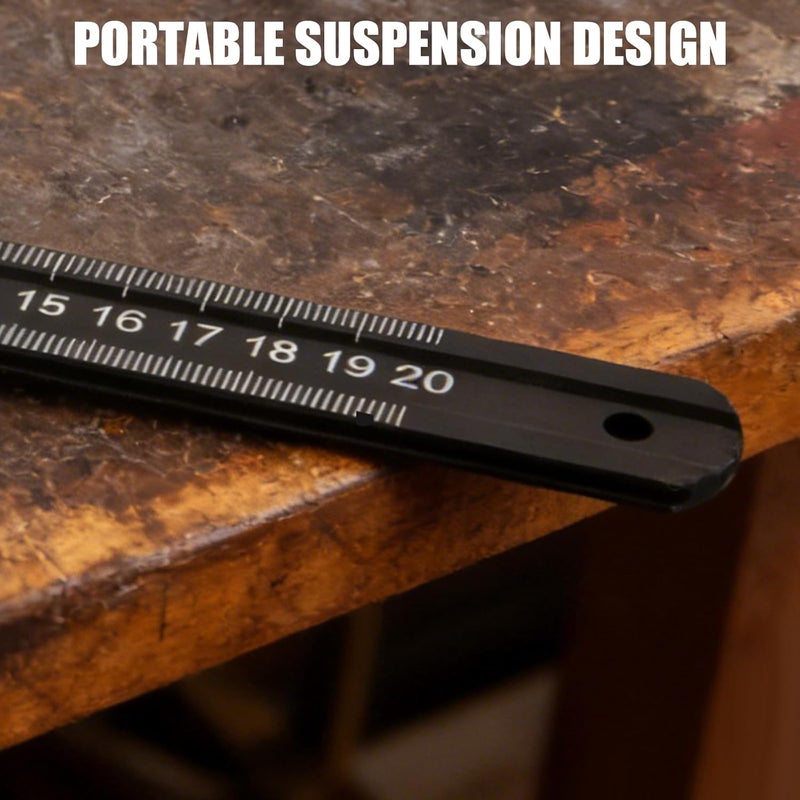 Professional Aluminum Alloy Right Angled Ruler for Accurate 90 and 45 Degree Measurements in Woodworking Metalworking Woodworker ' s Accuracy Corner Ruler - Image 5