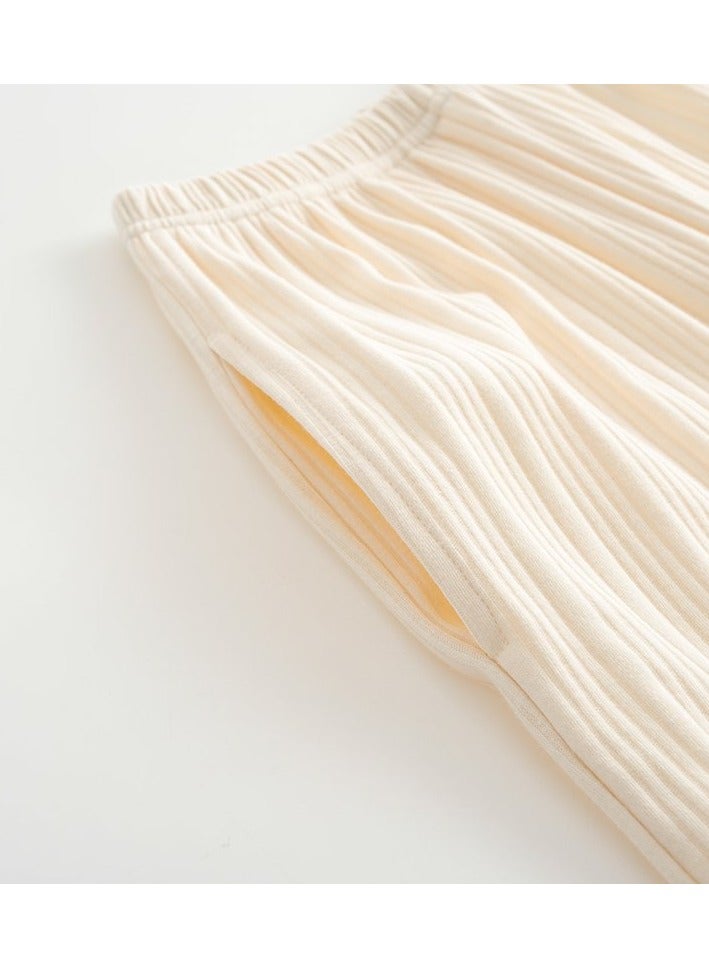 Women's Pajama Set, Cotton Long Seeve Striped Pajama Set Two Pieces of Casual Pajamas - Image 3