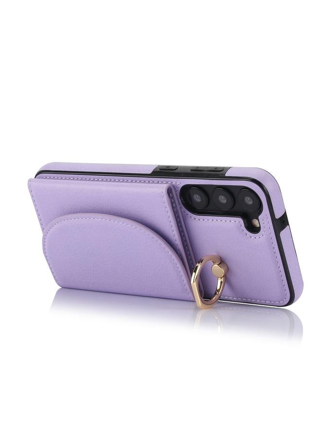 S-TOP Case For Samsung Galaxy S23 5G YM007 Ring Holder Card Bag Skin Feel Phone Case - Image 5