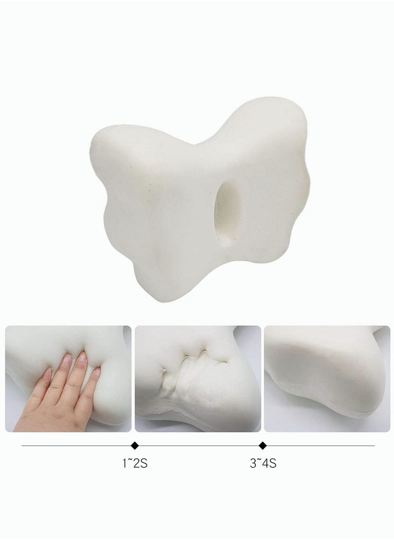 SAGREENY - Knee Pillow for Side Pillow, Memory Foam Knee Pillow, Suitable for Relieving Leg, Back, Knee Pain, improving Sleep Quality, Butterfly Side Pillow Leg Pillow - Image 1