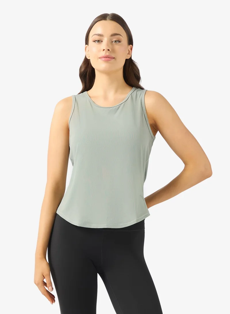 ANTA Regular Fit Workout Training Commute Knit Tank