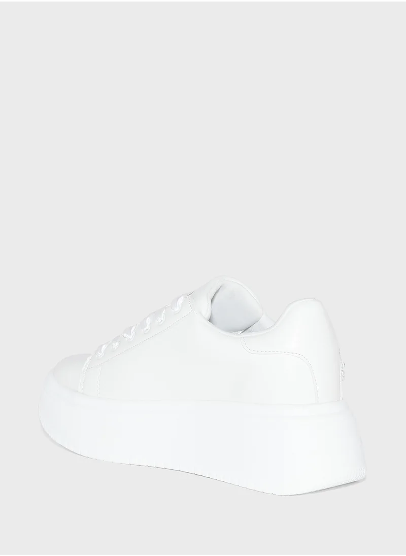 Ginger Rhinestone Pearl Detail Sneaker