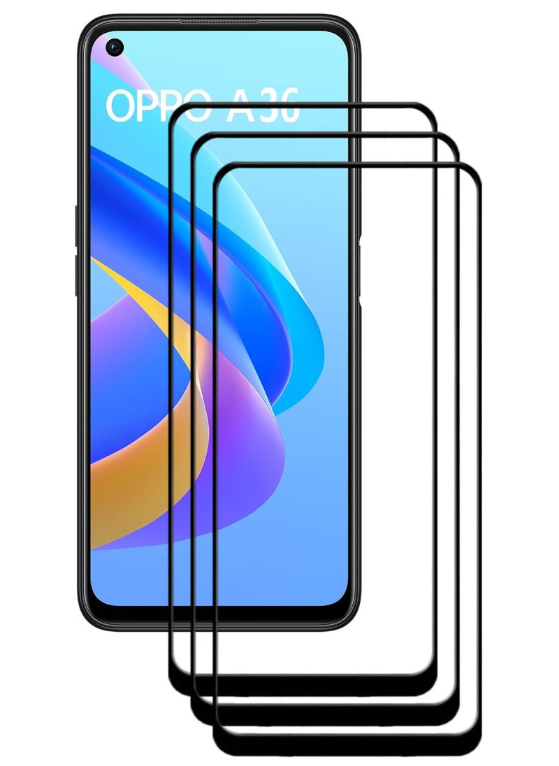 ACLIX 3 Pieces Antistatic ESD Dustproof Premium Quality High Definition Tempered Glass Screen Protector Designed For Oppo A36 - Image 1