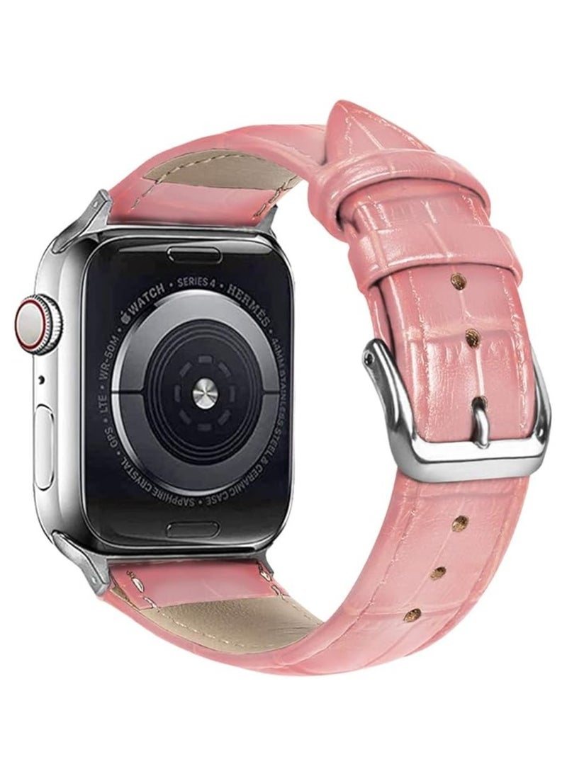 TEMPO Durable Band Compatible with Apple Watch Ultra 2/1 Ultra 49mm 46mm 45mm 44mm 42mm for Men Women, Crocodile Leather ,Waterproof Strap for iWatch Series 10 9 8 7 6 5 4 3 2 1 SE  - Image 1