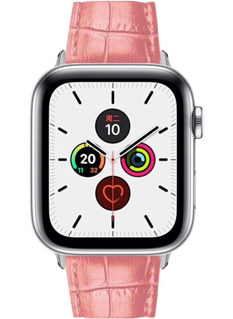 TEMPO Durable Band Compatible with Apple Watch Ultra 2/1 Ultra 49mm 46mm 45mm 44mm 42mm for Men Women, Crocodile Leather ,Waterproof Strap for iWatch Series 10 9 8 7 6 5 4 3 2 1 SE  - Image 2