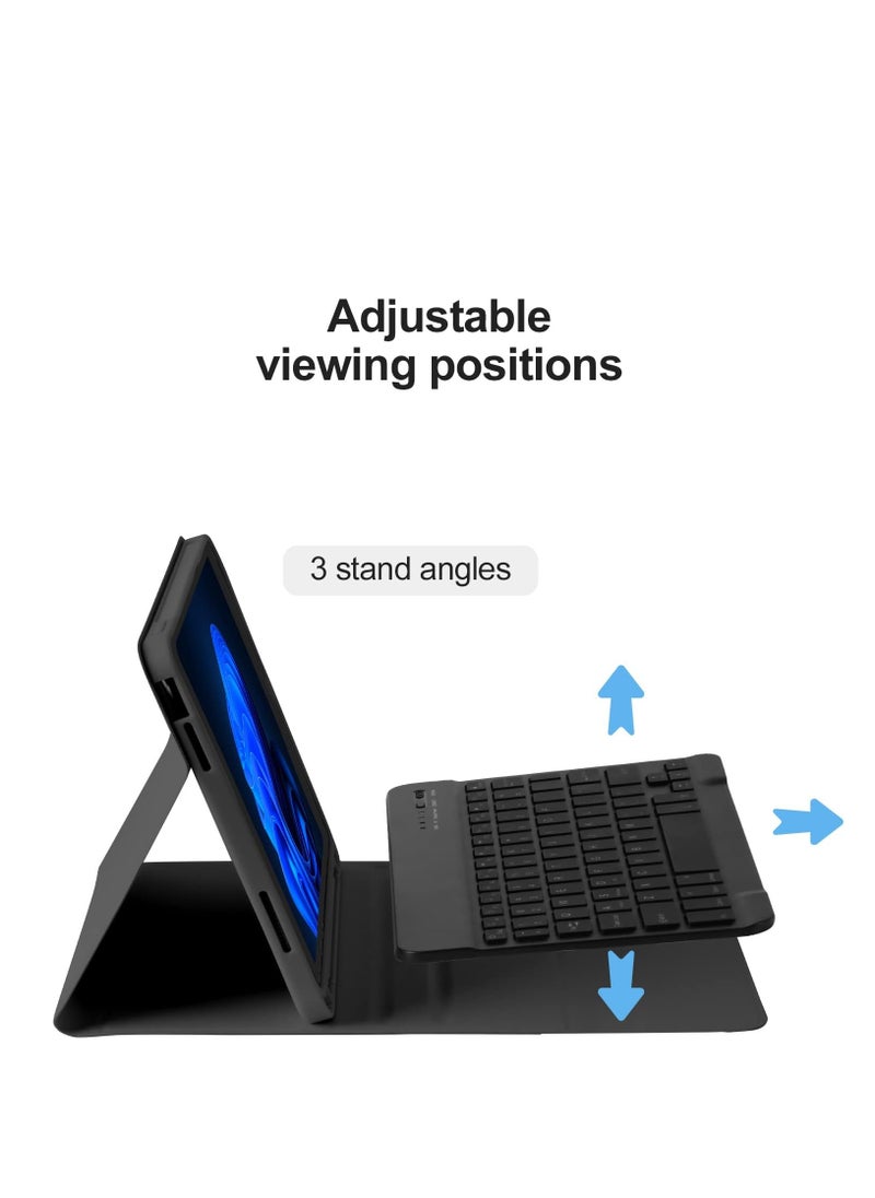iPad 10th Generation Keyboard Case 10.9" 2022 | Slim Smart Keyboard Case for iPad 10th Gen 2022 | Detachable Wireless Bluetooth Keyboard | Pencil Holder | Lightweight and Protective Case | Black