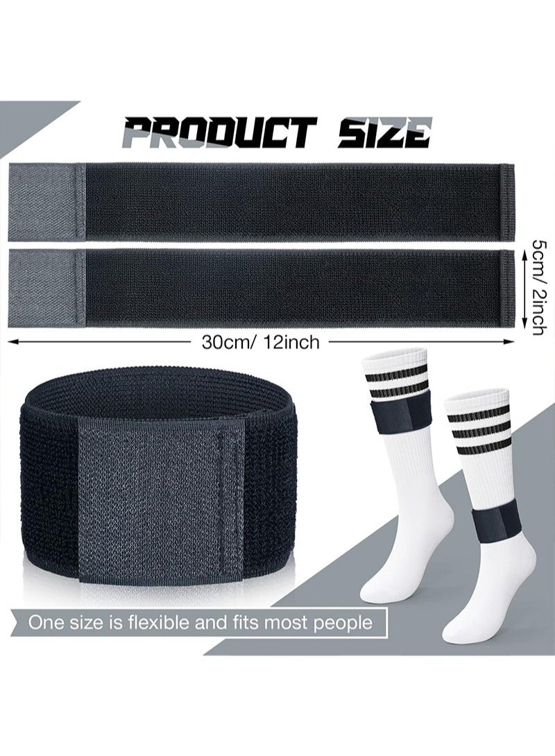 Aikanbo Lightweight Soccer Equipment Four Piece Set,Skidproof Soccer Socks,Protective Soccer Shin Pads L Size and Sleeves with Optimized Insert Pocket,Calf Protective Gear,Calf Compression Socks For Soccer Football Sports Adjustable Shin Guard Straps - Image 5