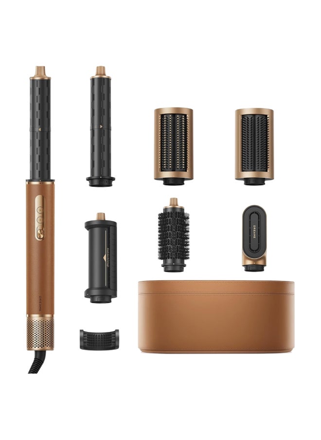 Dreame Dreame AirStyle Pro, 7-in-1 Hair Styler, Fast Drying, 2 Curling Barrels, Volumizing Hair, Smoothing Brush, Reduce Frizz, Leather Package, Airflow Styling, Magnetic Design- AMF18A  - Image 1