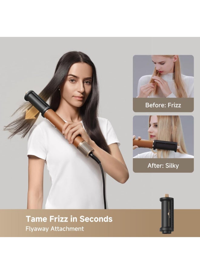 Dreame Dreame AirStyle Pro, 7-in-1 Hair Styler, Fast Drying, 2 Curling Barrels, Volumizing Hair, Smoothing Brush, Reduce Frizz, Leather Package, Airflow Styling, Magnetic Design- AMF18A  - Image 4
