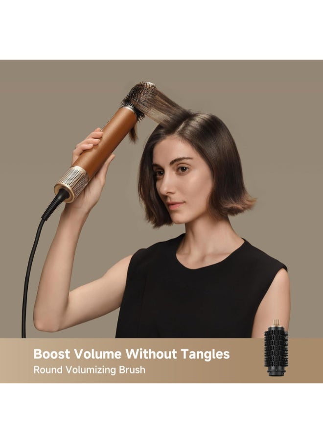 Dreame AirStyle Pro, 7-in-1 Hair Styler, Fast Drying, 2 Curling Barrels, Volumizing Hair, Smoothing Brush, Reduce Frizz, Leather Package, Airflow Styling, Magnetic Design- AMF18A