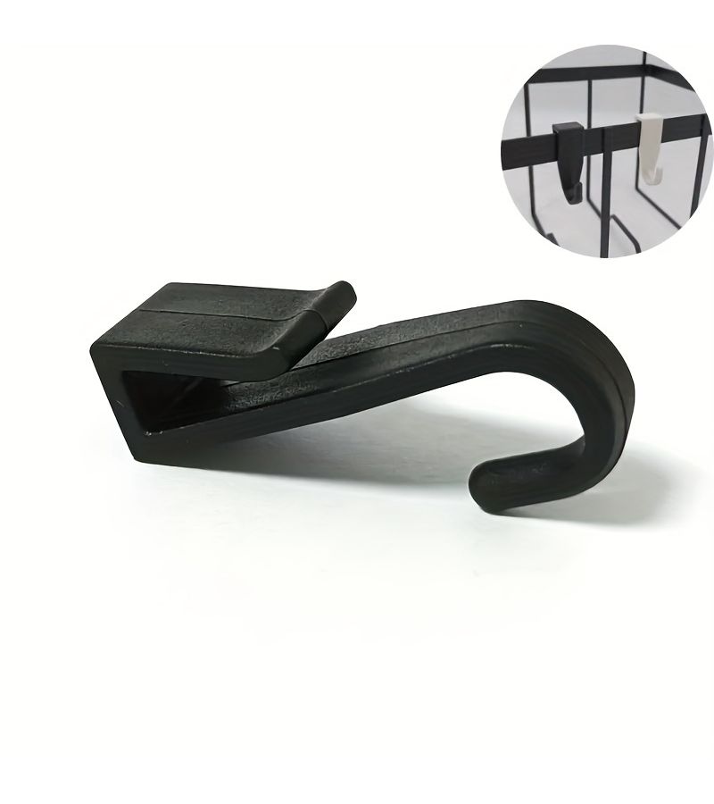 5 White Mini Storage Hooks Bathroom Clothes Hanger Clip Household Storage Shelf Rack Kitchen Accessories - Image 4