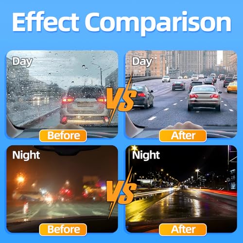 KING OF BIOTIN Automotive Oil Film Cleaning Brush, Oil Film Cleaning Brush for Car Windows, Windshield Cleaner, Glass Cleaning Board, Improves Clarity and Visibility - Image 3