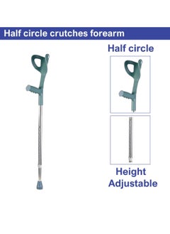 STARMED StarMed Adjustable Height Forearm Crutches, Half Circle, Strong Gripped Handle, Mobility Aid, Walking Assistance  - Image 5