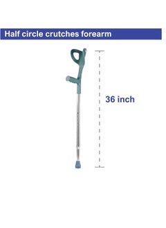 STARMED StarMed Adjustable Height Forearm Crutches, Half Circle, Strong Gripped Handle, Mobility Aid, Walking Assistance  - Image 3