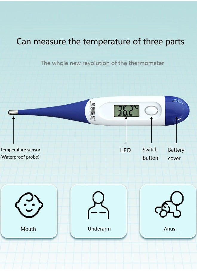 Generic - Electronic Thermometer Soft Head Thermometer Digital Thermometer Accurate Thermometer - Image 1
