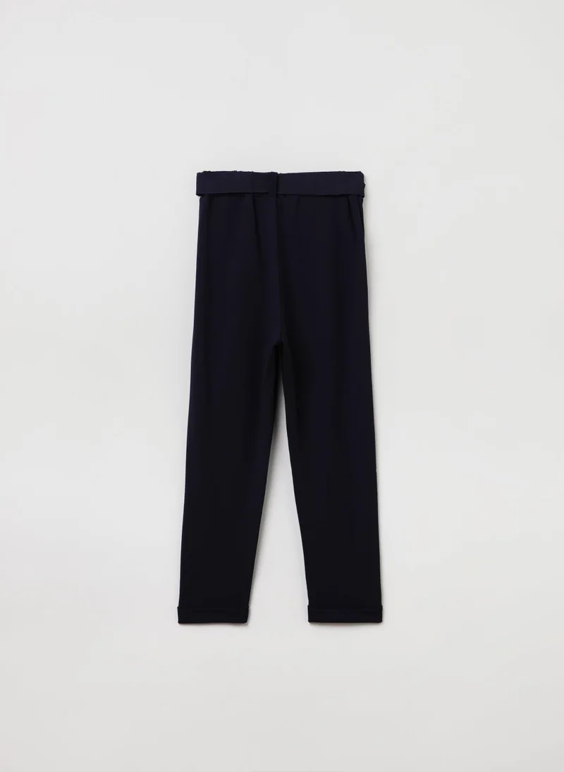 او في اس Ovs Girls Knitted Trousers With Belt
