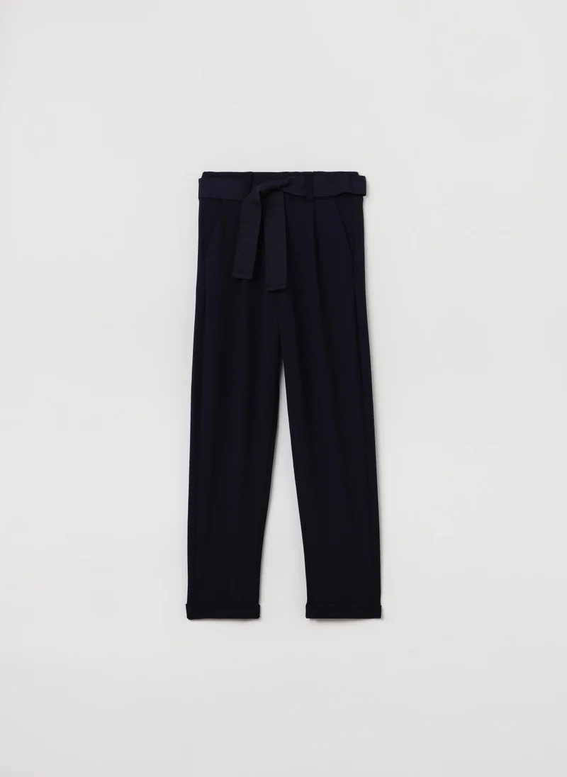 او في اس Ovs Girls Knitted Trousers With Belt