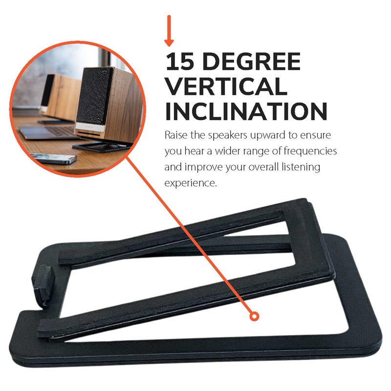 Audioengine حامل مكبرات الصوت المعدني Audioengine DS1M - مائل لمكبرات الصوت المكتبية، الاستوديو ومكبرات الصوت المكتبية - Image 2