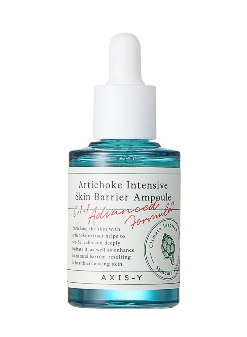 Axis-Y Artichoke Intensive Skin Barrier Ampoule 1.01 fl. oz | Soothing Serum Irritated skin, Treatment, Centella Asiatica, Korean Skincare - Image 1