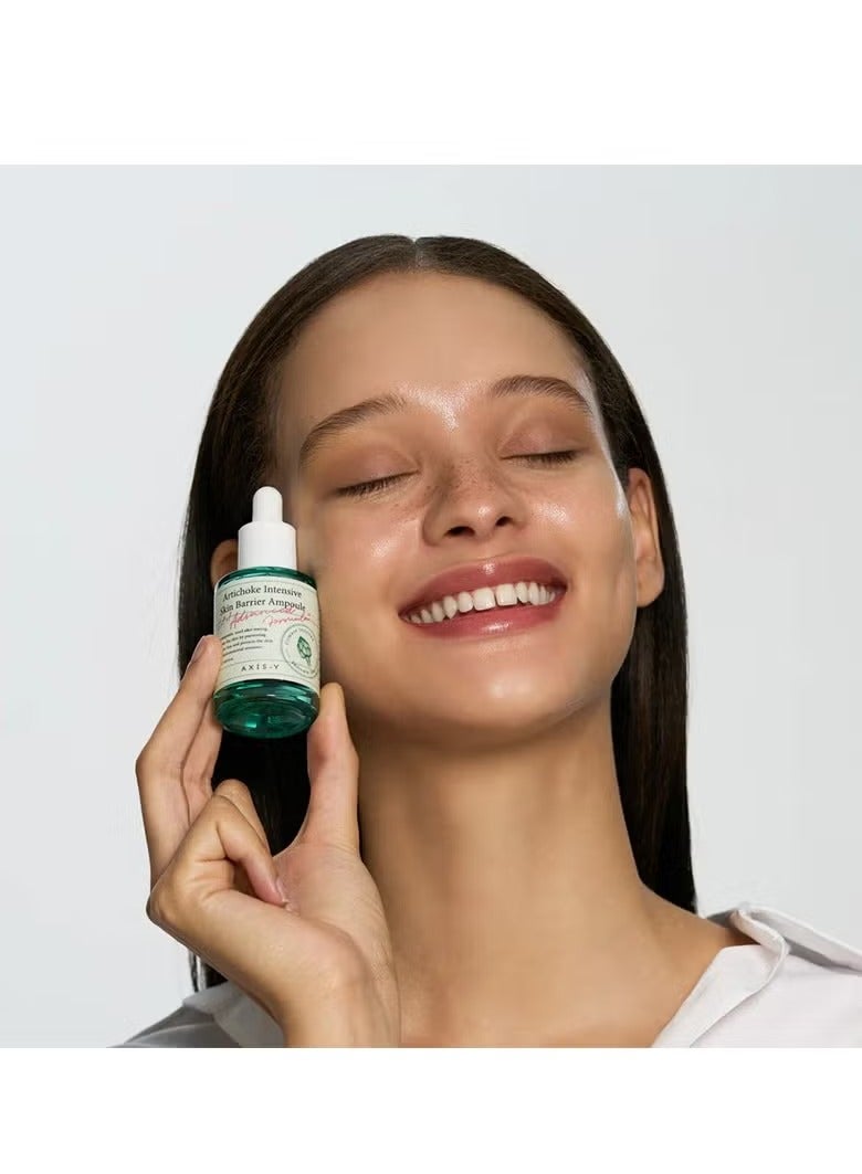 Axis-Y Artichoke Intensive Skin Barrier Ampoule 1.01 fl. oz | Soothing Serum Irritated skin, Treatment, Centella Asiatica, Korean Skincare - Image 2