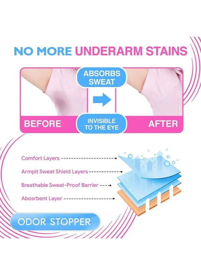 30 Pcs Ultra Thin Breathable Disposable Underarm Sweat Pads Invisible Antiperspirant Armpit Liners - Image 3