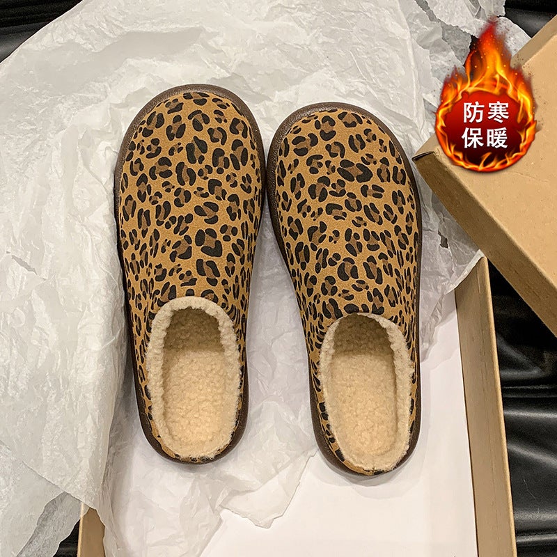 Birkenneth Shoes Covered Head Mao Mao Slippers Women'S Warm Outer Wear Non-Slip Soft Bottom Mao Mao Shoes Cotton Slippers - Image 5