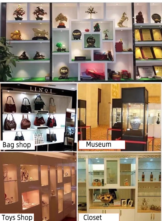 2 حزمة أضواء LED صغيرة مجوفة 3 وات ضوء سقف AC85-265V لغرفة المعيشة الداخلية وغرفة النوم وخزانة المجوهرات وعرض العدادات وسقف المنزل (فضي، 3000K لون أبيض دافئ)  - Image 5