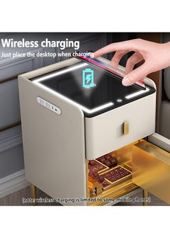 Smart Bedside Table Safe Integrated Home Anti-Theft Multifunctional Wireless Charging with Light USB Light Luxury Bedside Cabinet - pzsku/Z8FC8441A5CE622340036Z/45/_/1739504331/ed80b910-0d06-4622-a256-a4d830030576