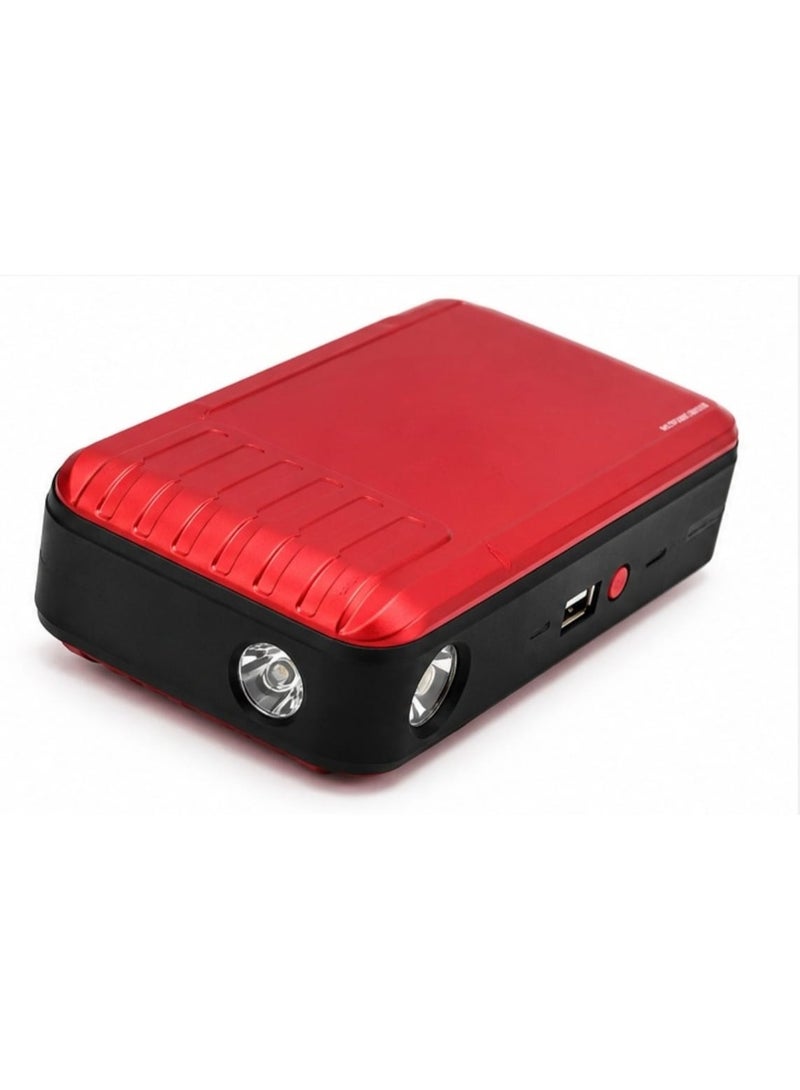 Portable Car Jump Starter Power Bank, Multifunctional with LED Flashlight & USB Fast Charging, for 12V Cars Motorcycles SUVs - Image 1