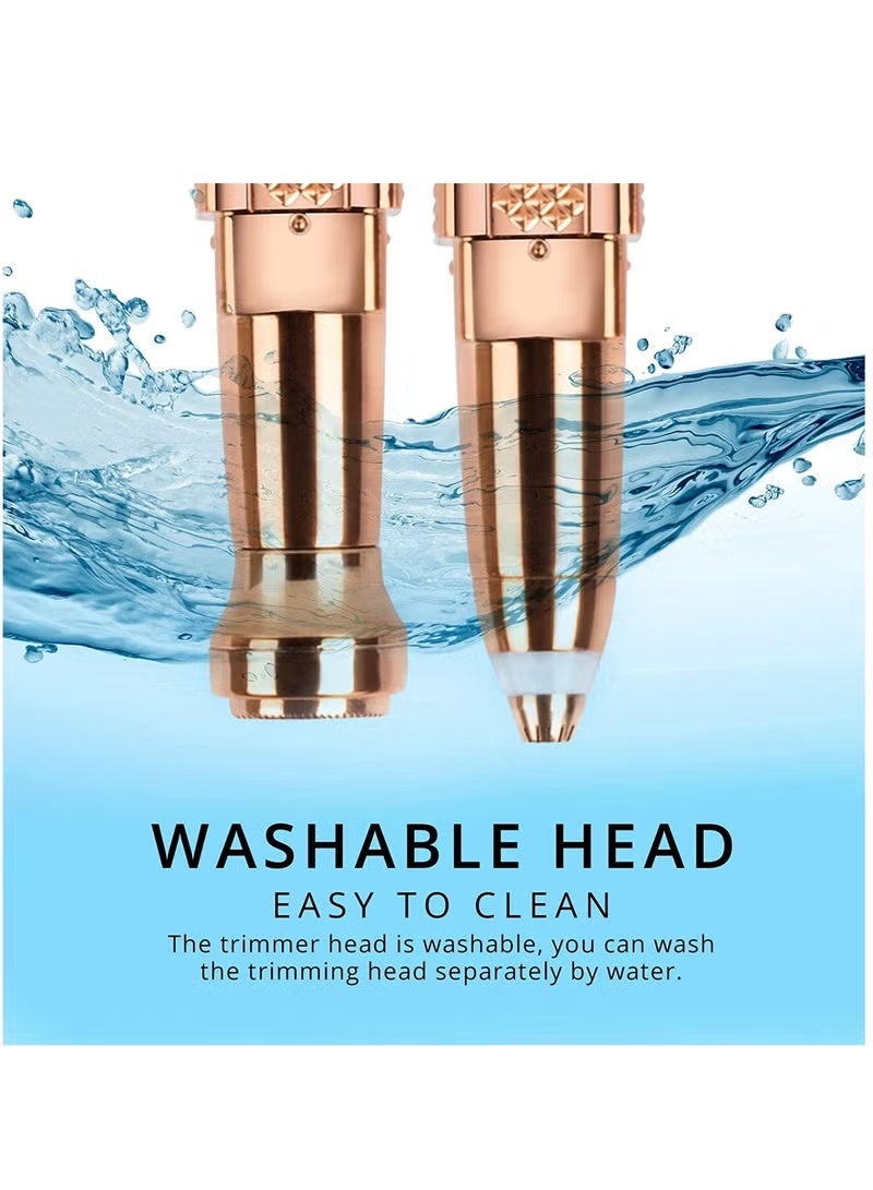 BLAWLESS Eyebrow Trimmer & Facial Hair Removal for Women, 2 in 1 Eyebrow Razor and Hair Remover, Rechargeable Painless Razors for Face Peach Fuzz, Eyebrow, Lips, Body, Chin, Arms, with Built in LED Light - Image 5