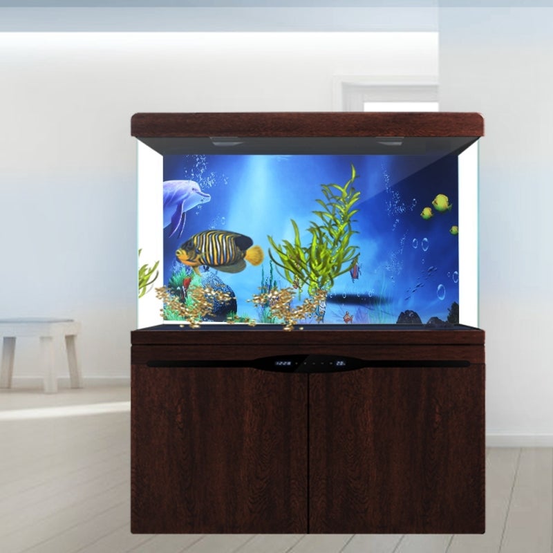 Aquarium Background Sticker: 4 Sizes PVC Self-Adhesive - Waterproof Fadeless Non-Glare Wall Sticker for Fish Tank Decoration - Image 2
