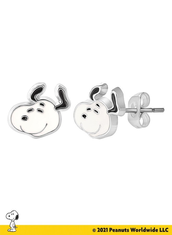 بينتس طقم مجوهرات سنوبي من سلسلة بيناتس، يتضمن قلادة وأقراط سنوبي، مرخص رسميًا، طول القلادة 16 بوصة + 3 بوصات مع سلسلة حمراء - Image 3