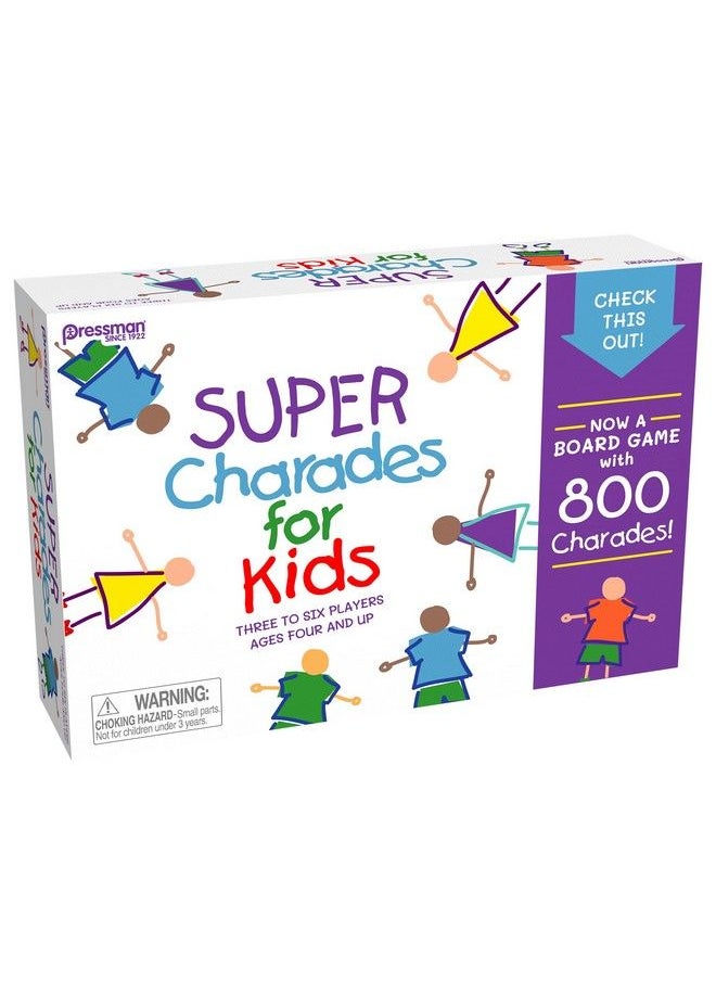 Pressman - Super Charades For Kids Board Game The O Reading Requiredfamily Game By Pressman - Image 1