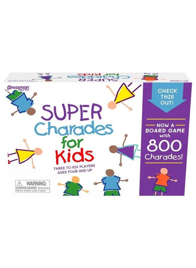 Pressman - Super Charades For Kids Board Game The O Reading Requiredfamily Game By Pressman - Image 1