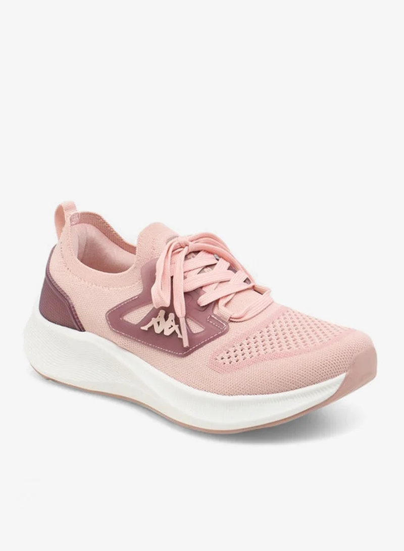 Kappa Women's Textured Sports Shoes with Lace-Up Closure