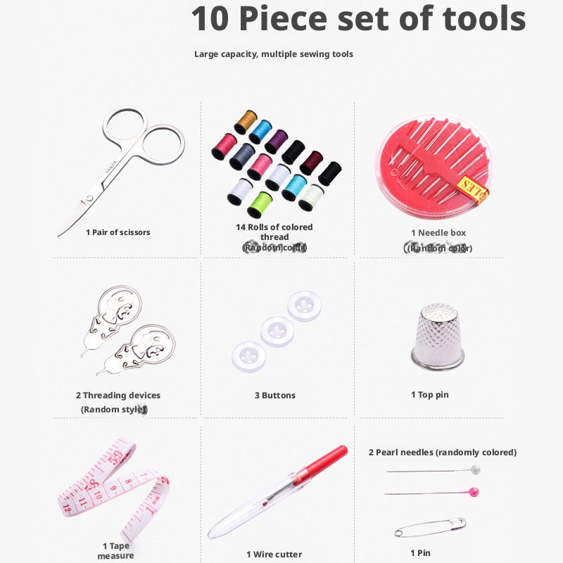 Portable Sewing Kit Set Home Sewing Tools - Image 3