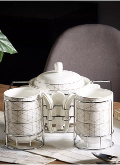 Home Center Ramadan Special Hikayat 15-Piece Porcelain Soup Bowl Complete Set  - Image 1