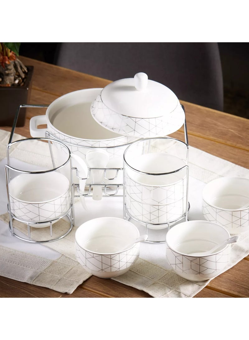 Home Center Ramadan Special Hikayat 15-Piece Porcelain Soup Bowl Complete Set  - Image 3