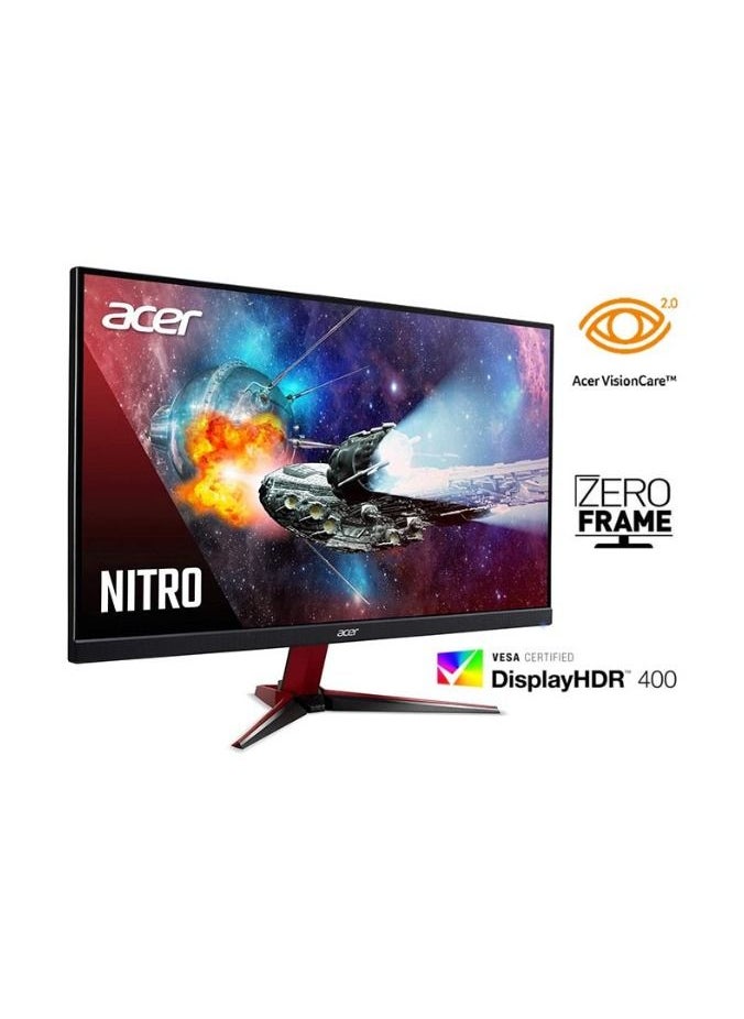 Acer - Nitro VG272 LED Gaming Monitor 27-inch FHD 1920x1080, IPS, Response Time 0.5ms, Refresh Rate 165Hz, DisplayHDR 400, NVIDIA G-SYNC, AMD FreeSync Premium, ZeroFrame, Built-in Speakers - Image 1