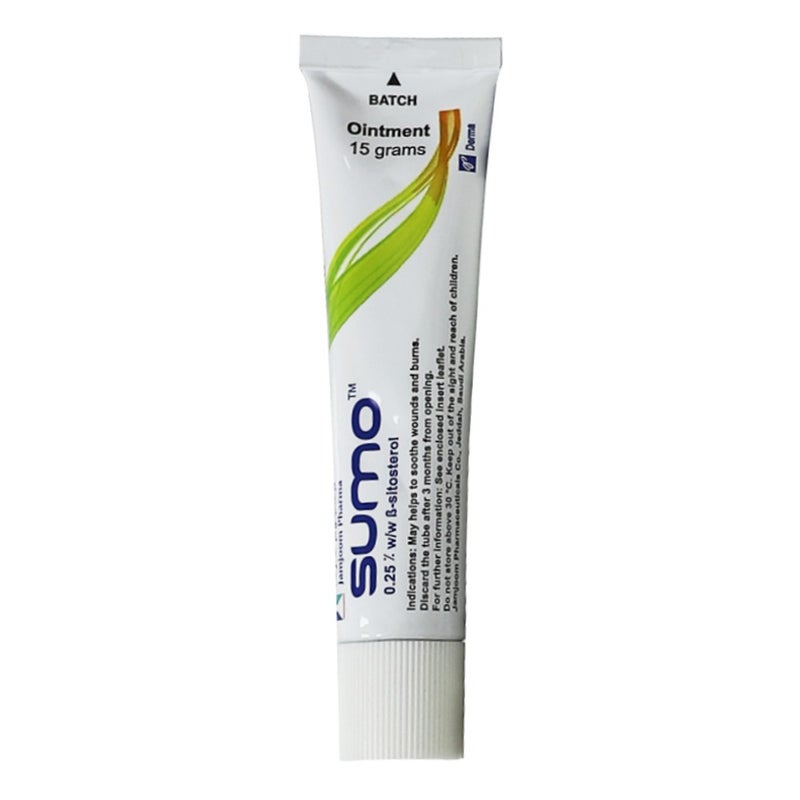 Sumo, 0.25% Ointment, Anti-inflammatory topical ointment for skin irritation, 15g - Image 2