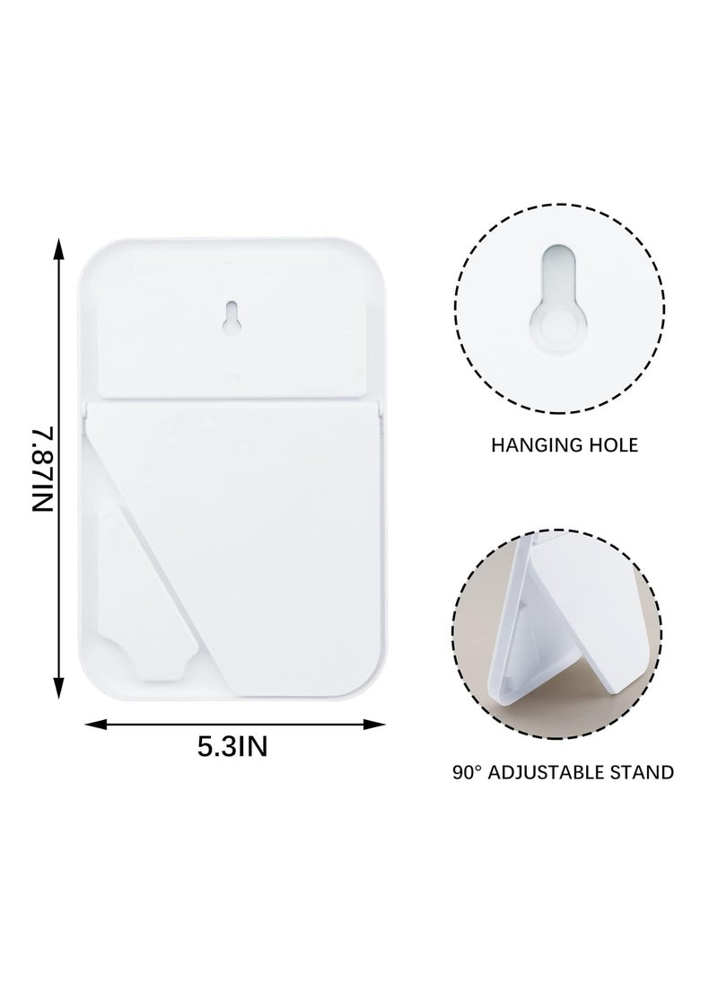 VATSHVI VATSHVI Desktop Makeup Mirror Foldable Tabletop Makeup Mirror Folding Mirror Travel Mirror Vanity Mirror Princess Mirror Square Mirror Student Mirror Adjustable Mirror Mirror Bedroom Blue  - Image 2