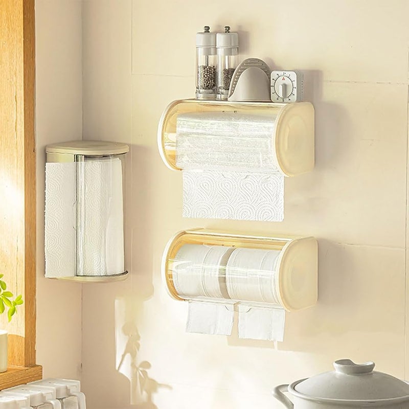 Stainless Steel Paper Towel Dispenser Wall Mounted For Kitchen And Bathroom - Image 4