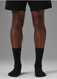 Aloyoga three-piece set of mid-calf socks, solid-colored socks, neutral mid-calf socks