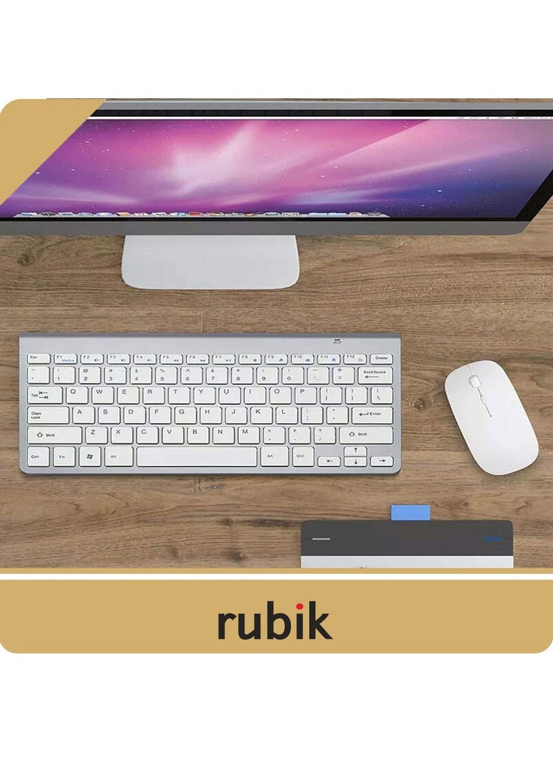 Rubik 2.4Ghz Wireless Keyboard And Mouse Combo Ultra Thin Portable Keyboard Compatible with Computer, Laptop, Desktop, PC, Mac, For Windows XP/Vista / 7/8 / 10, OS Android  - Image 5