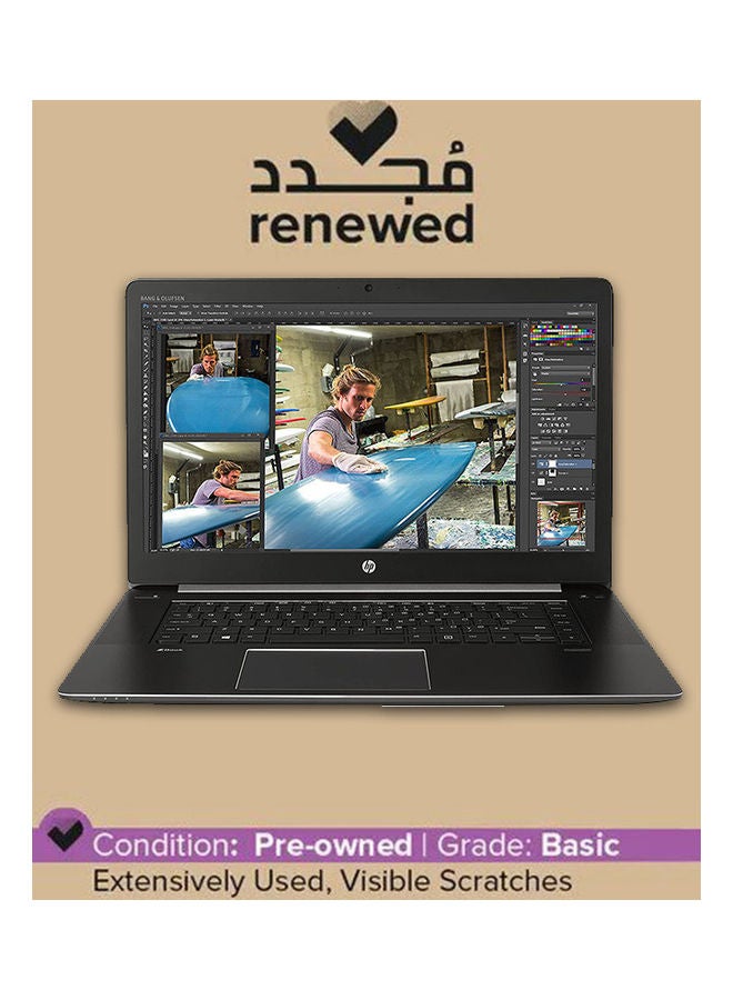 HP مُجدد - لابتوب زيد بوك ستوديو ‎15 G3 بشاشة مقاس 15.6 بوصة ومعالج إنتل كور i7/ ذاكرة رام سعة 16 جيجابايت/ محرك أقراص SSD سعة 512 جيجابايت/ الجيل السادس/ بطاقة رسومات إنفيديا كوادرو M1000M سعة 2 جيجابايت اللغة الإنجليزية أسود - Image 1