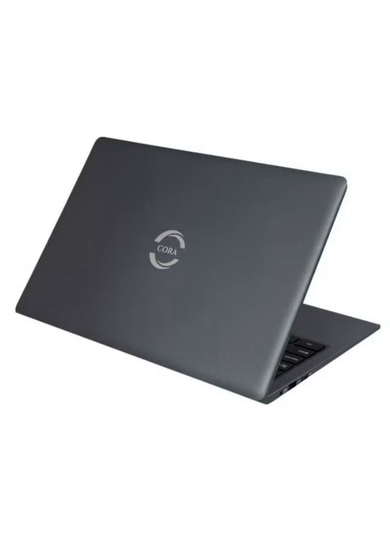CORA Laptop 14 Inch Display, Thin and Lightweight, intel N4000 Processor/8GB RAM/256GB SSD/Intel HD Graphics /Windows 10/ English/Arabic Grey