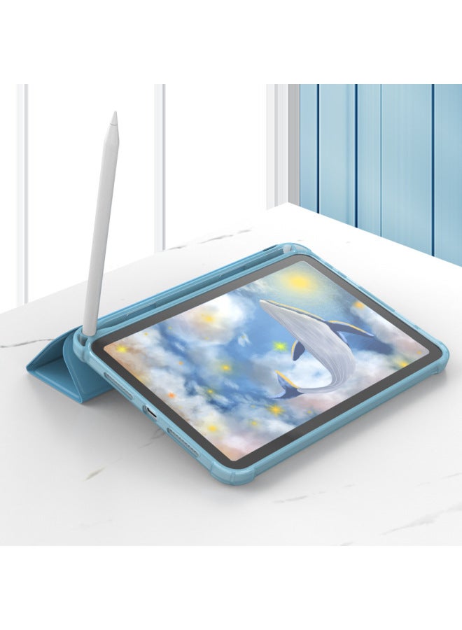جراب واقٍ لجهاز iPad 10.2 مع فتحة قلم 18 pro11 مضاد للسقوط وغطاء ناعم لجهاز iPad 10.9 MINI23456 Apple الجيل السابع - اللون: أخضر ليلي غامق - الموديلات المطبقة: عالمي لجهاز iPad mini12345 - Image 4