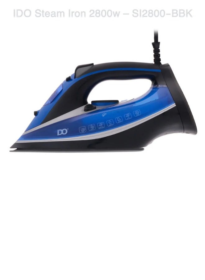 IDO IDO Ceramic Steam Iron 2800W, Blue/Black – SI2800-BBK  - Image 2