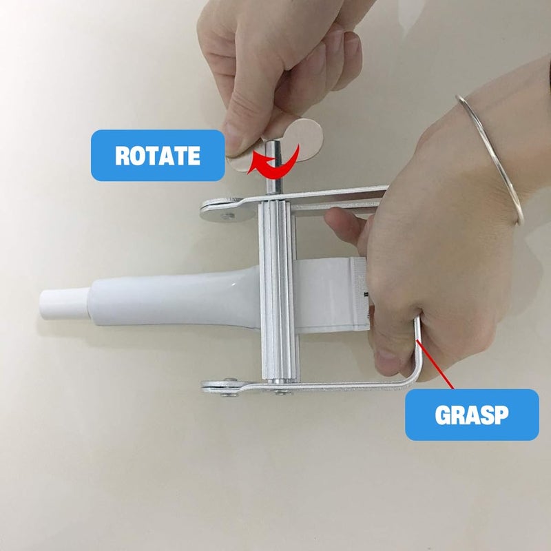 HASTHIP ® معصرة معجون الأسنان المعدنية لتلوين الشعر وكريم اليد ومعجون الأسنان - Image 5